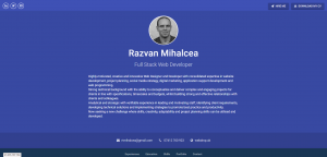 Razvan Mihalcea CV - Made with Bootstrap